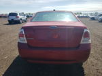 2008 Ford Fusion S Red vin: 3FAHP06Z68R124554