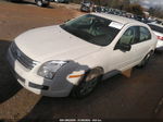 2008 Ford Fusion S White vin: 3FAHP06Z68R193647