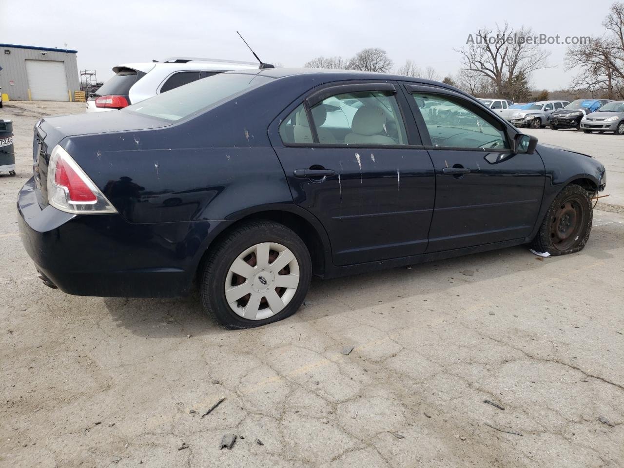 2008 Ford Fusion S Blue vin: 3FAHP06Z88R111045