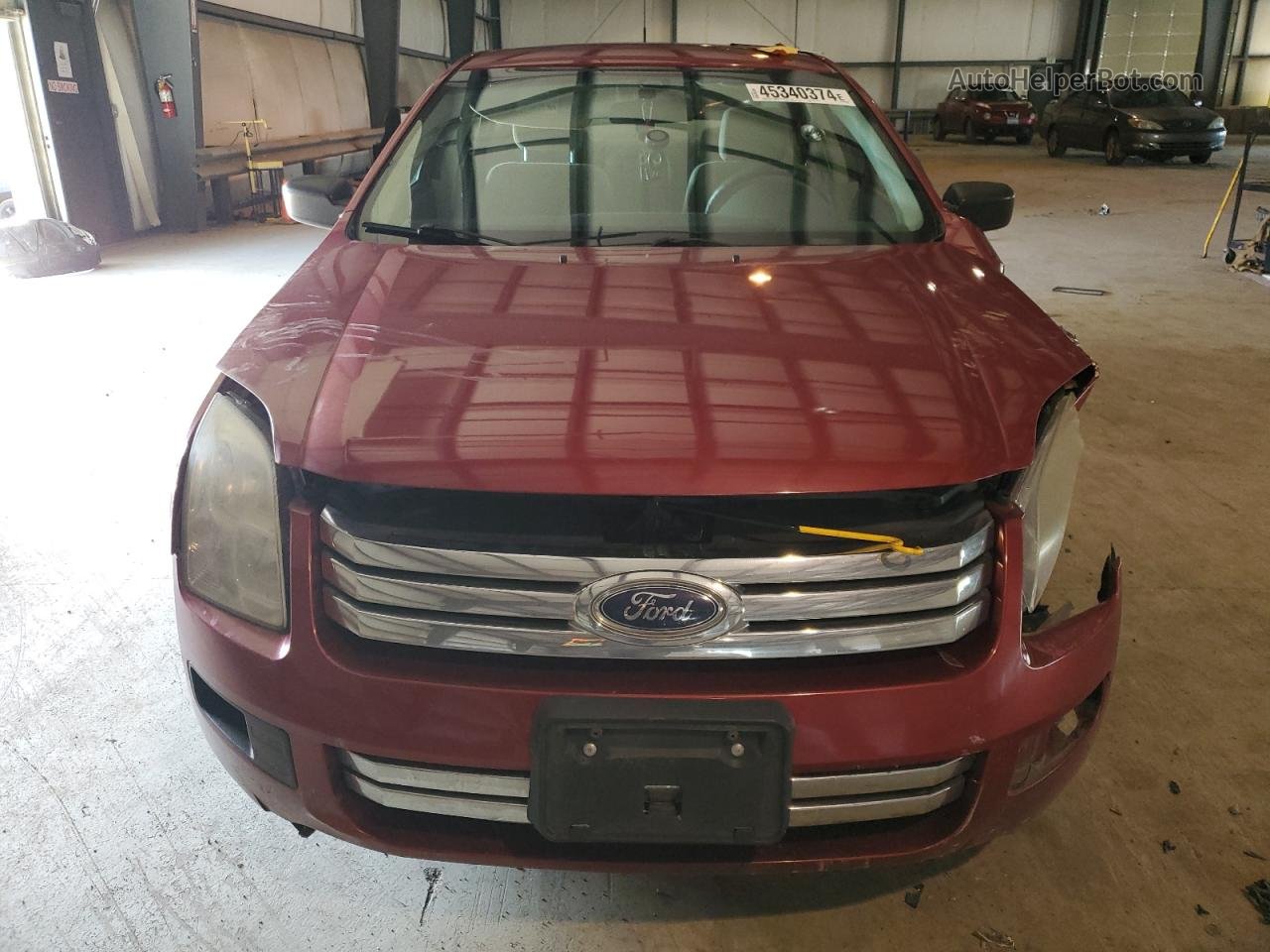 2008 Ford Fusion S Red vin: 3FAHP06Z98R128971