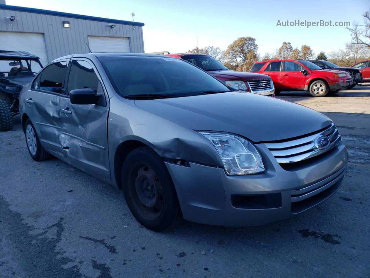 2008 Ford Fusion S Silver vin: 3FAHP06Z98R226303