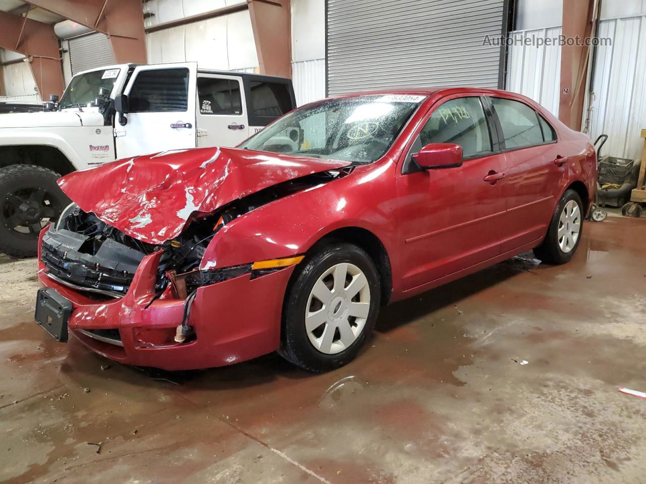 2006 Ford Fusion Se Burgundy vin: 3FAHP07116R152767