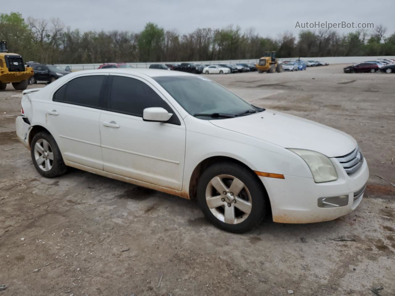 2008 Ford Fusion Se White vin: 3FAHP07128R221081