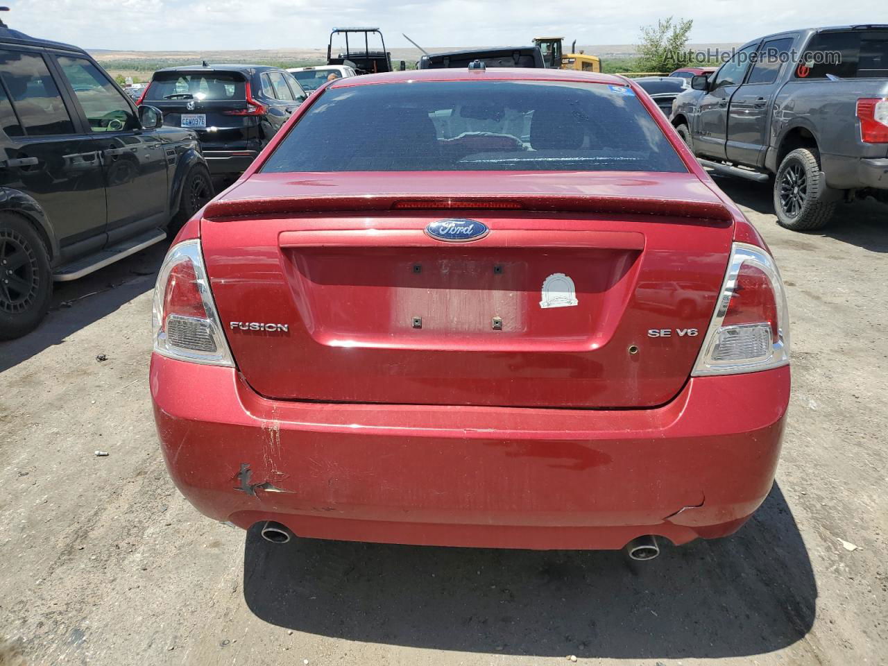 2008 Ford Fusion Se Бордовый vin: 3FAHP07128R251097