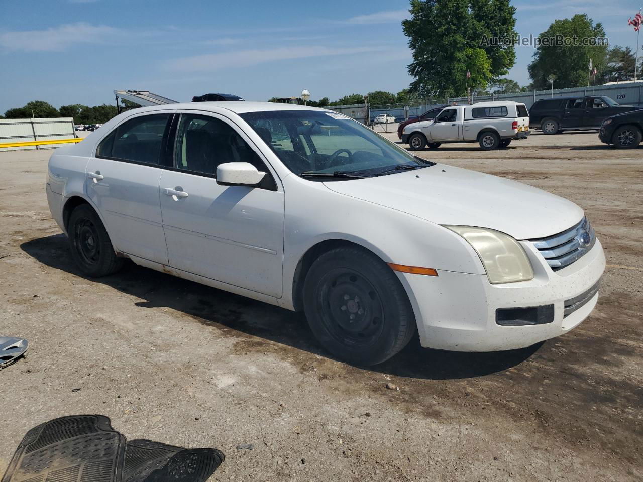 2006 Ford Fusion Se White vin: 3FAHP07136R179811