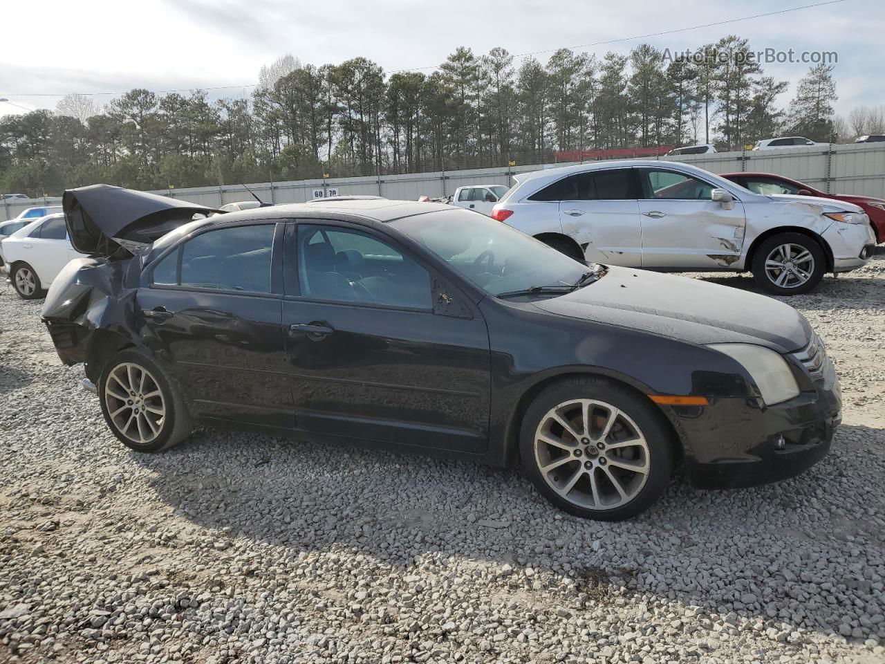 2008 Ford Fusion Se Black vin: 3FAHP07138R104898