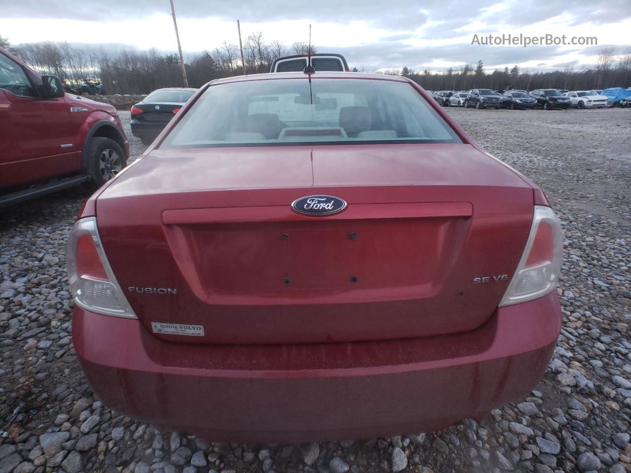 2008 Ford Fusion Se Red vin: 3FAHP07138R211823