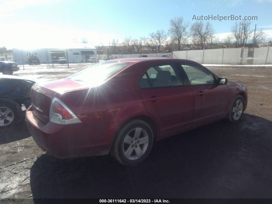 2006 Ford Fusion Se Red vin: 3FAHP07146R192308