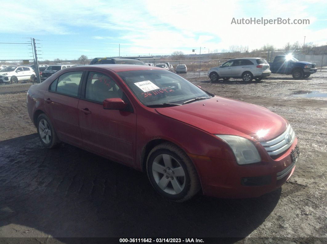 2006 Ford Fusion Se Red vin: 3FAHP07146R192308