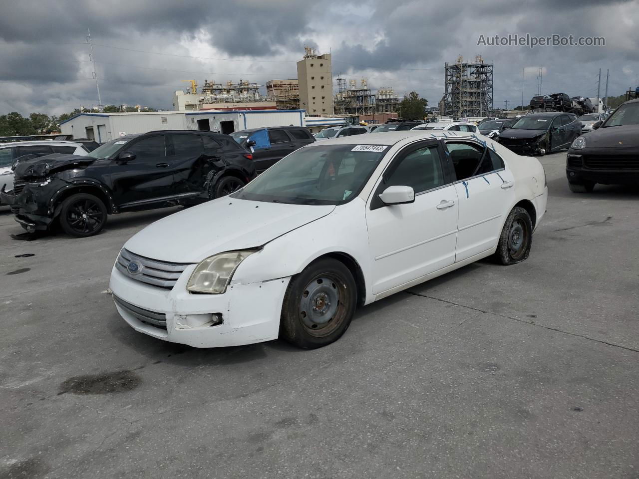 2008 Ford Fusion Se White vin: 3FAHP07148R204976