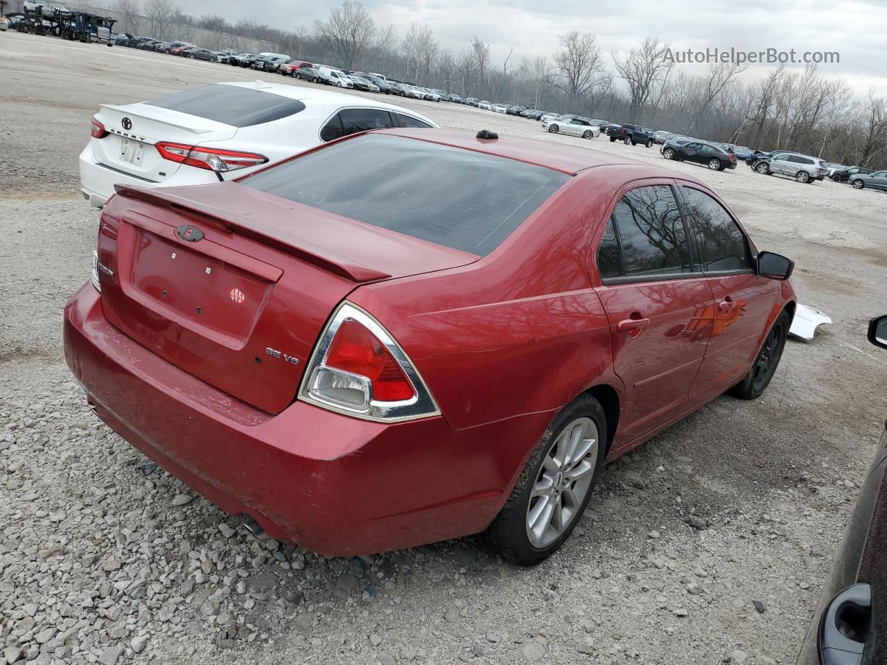 2008 Ford Fusion Se Темно-бордовый vin: 3FAHP07158R192644