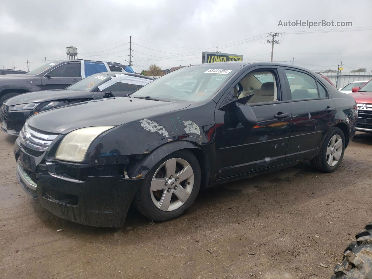 2006 Ford Fusion Se Black vin: 3FAHP07166R120039