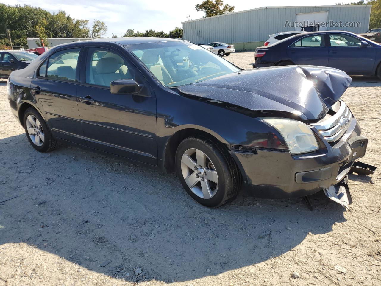 2008 Ford Fusion Se Blue vin: 3FAHP07168R229281