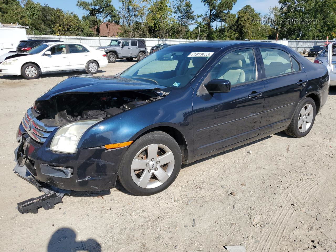 2008 Ford Fusion Se Blue vin: 3FAHP07168R229281