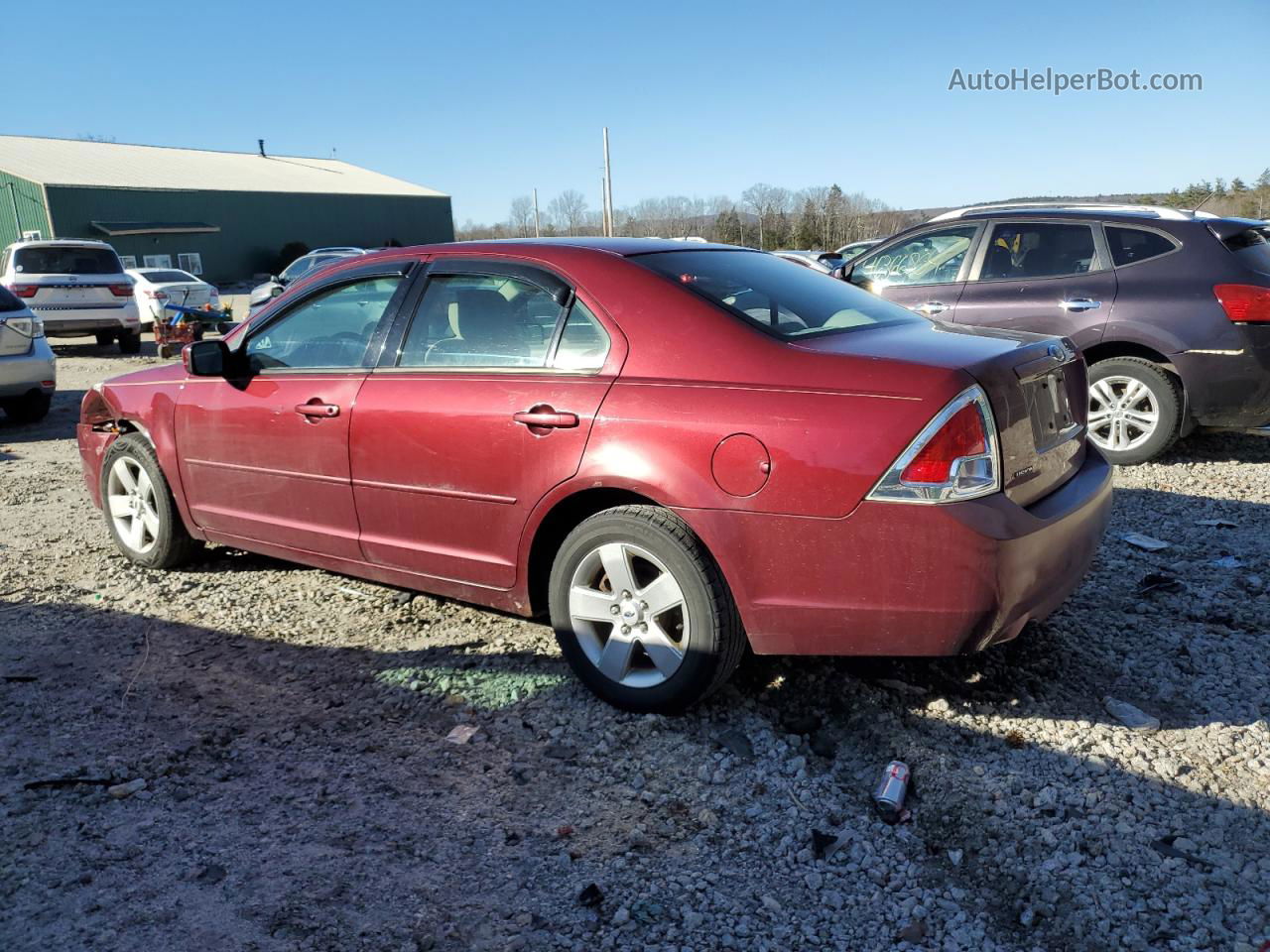 2006 Ford Fusion Se Red vin: 3FAHP07196R119144