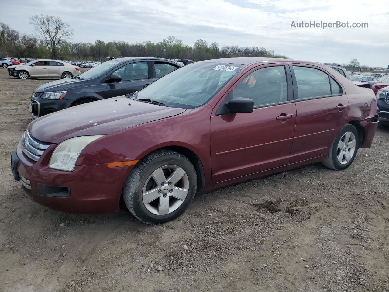 2006 Ford Fusion Se Maroon vin: 3FAHP071X6R143534