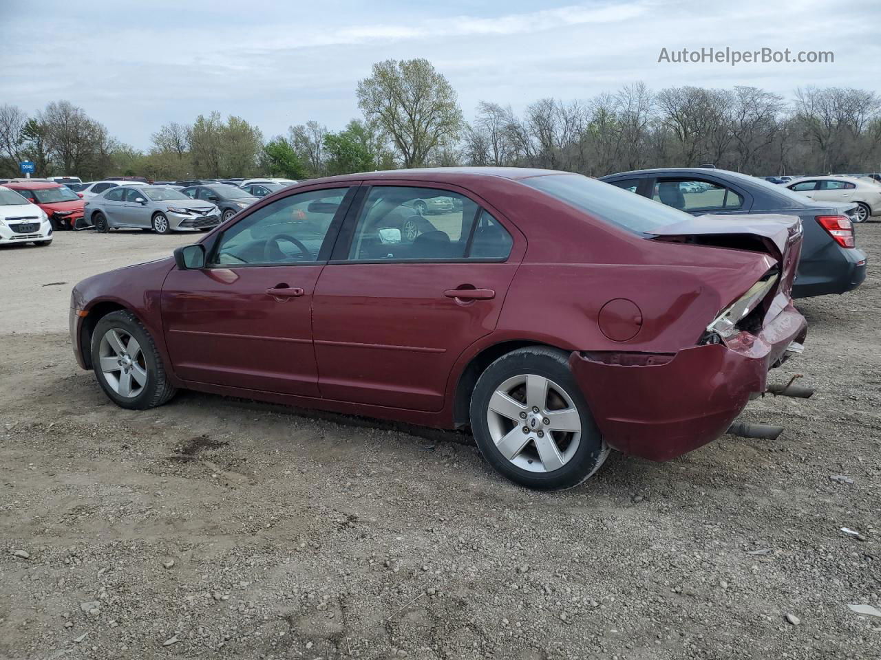 2006 Ford Fusion Se Maroon vin: 3FAHP071X6R143534