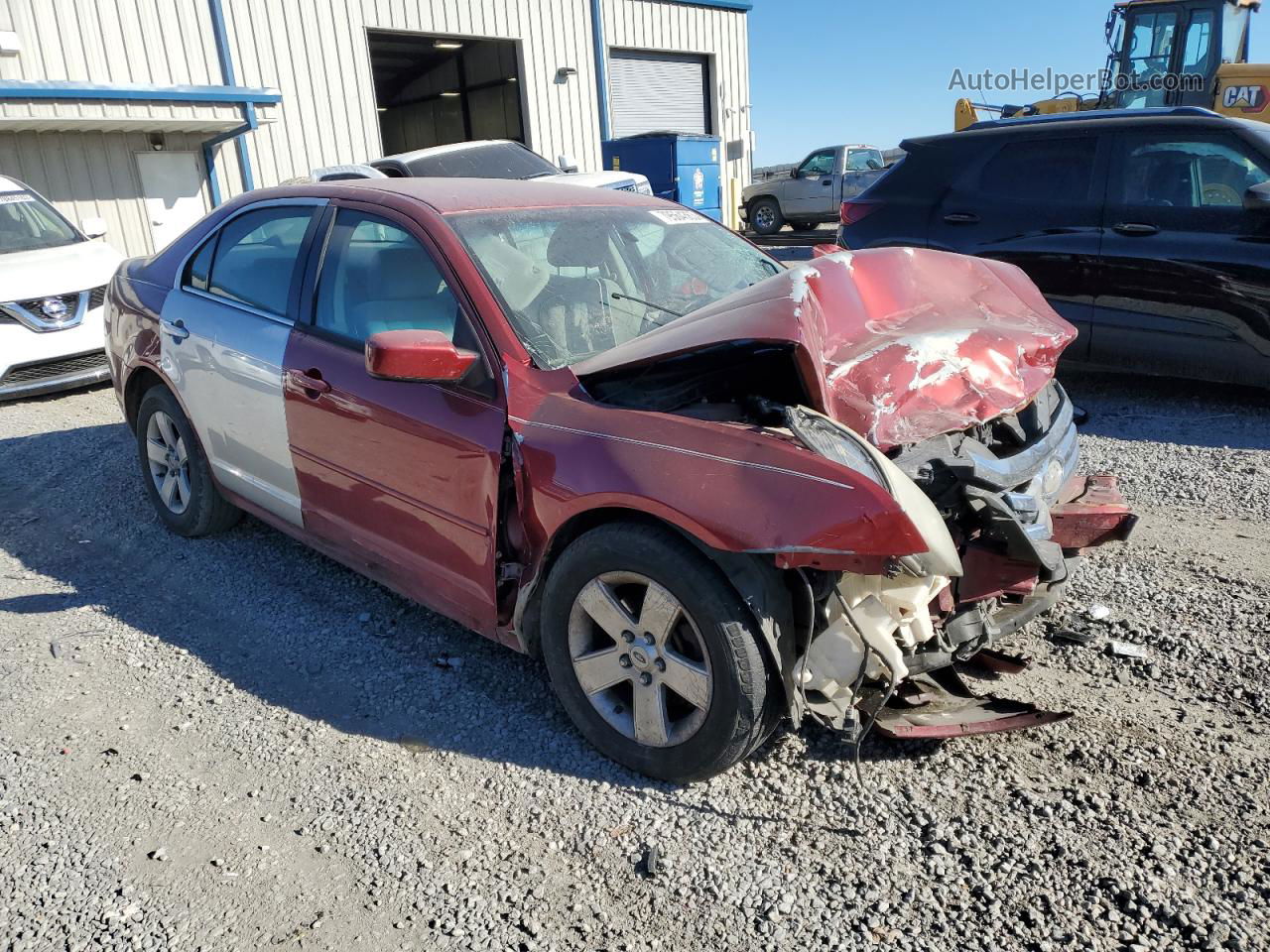 2006 Ford Fusion Se Burgundy vin: 3FAHP071X6R207619