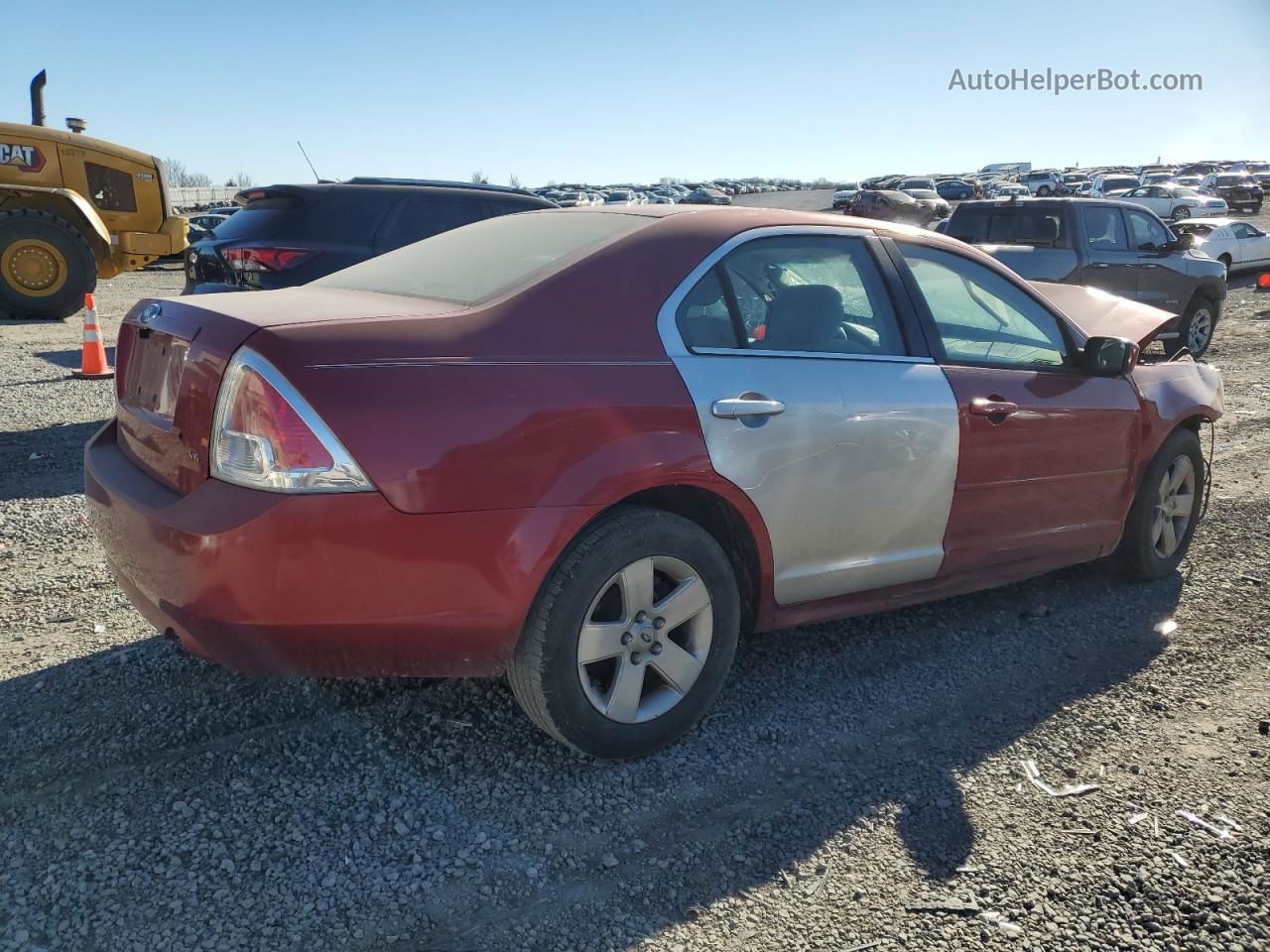 2006 Ford Fusion Se Burgundy vin: 3FAHP071X6R207619