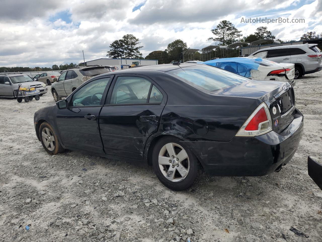 2008 Ford Fusion Se Black vin: 3FAHP071X8R231728