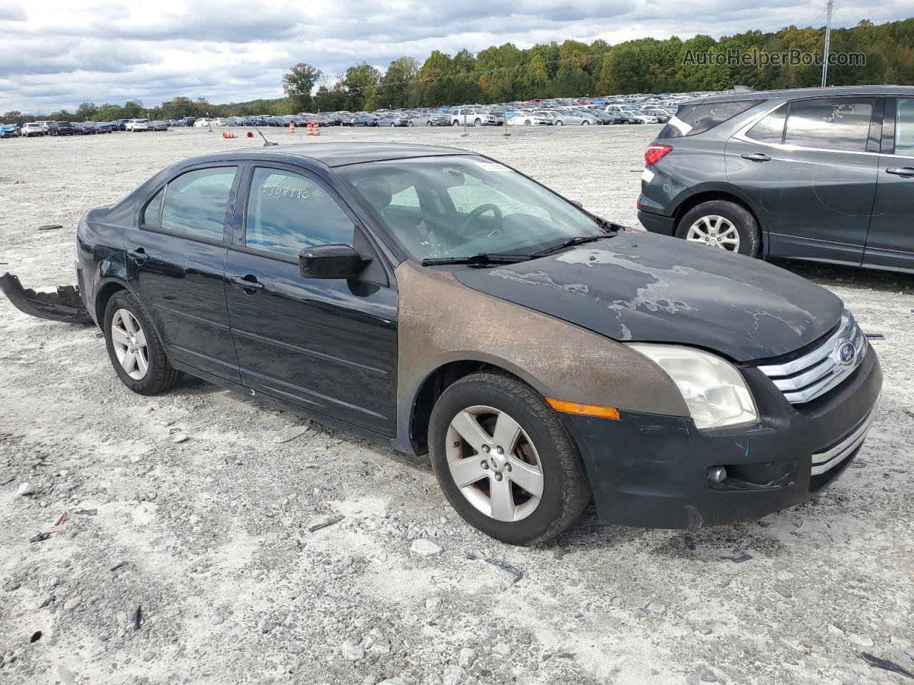 2008 Ford Fusion Se Black vin: 3FAHP071X8R231728