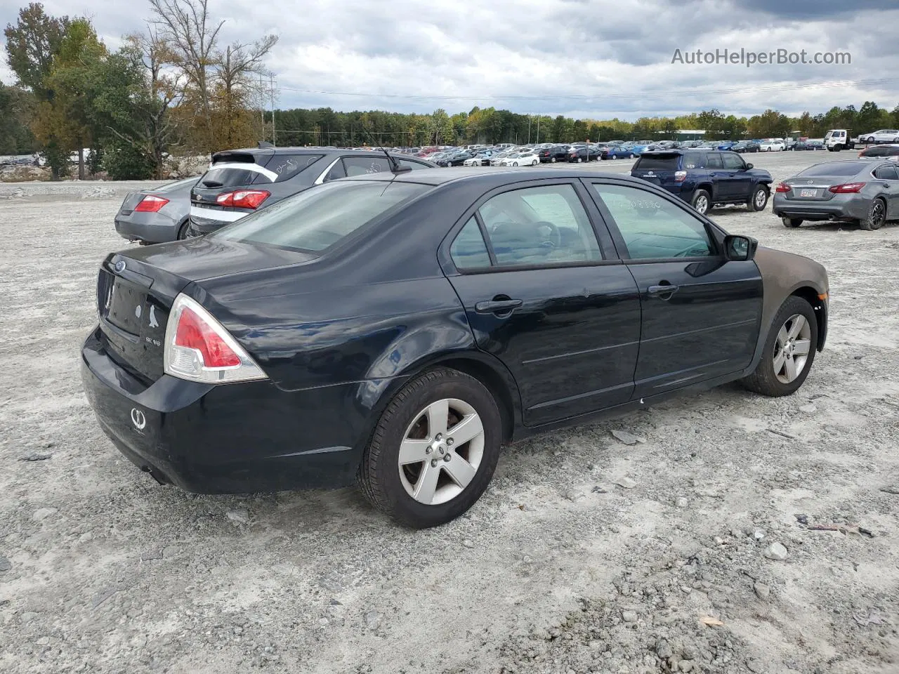 2008 Ford Fusion Se Black vin: 3FAHP071X8R231728