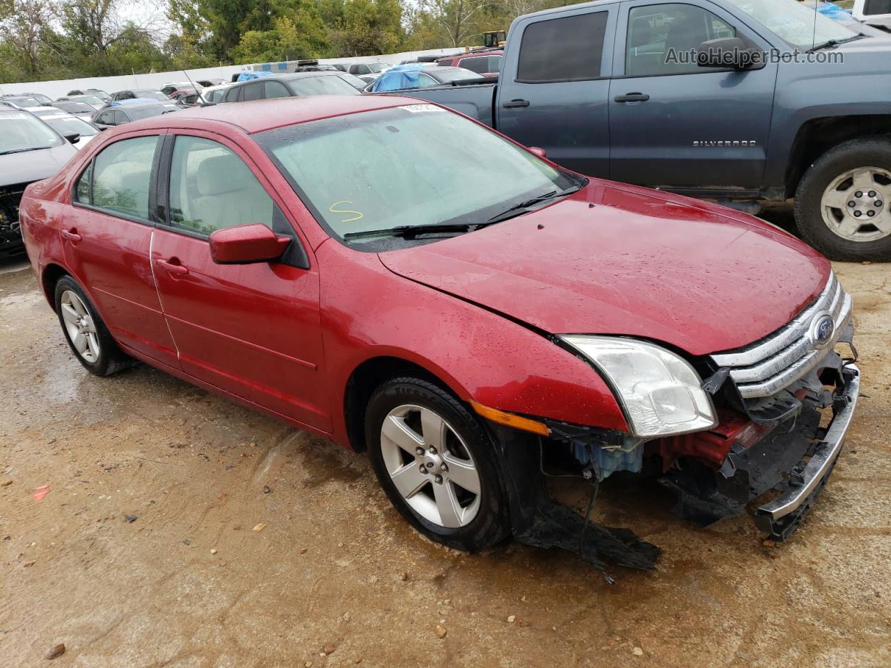 2008 Ford Fusion Se Red vin: 3FAHP071X8R272392