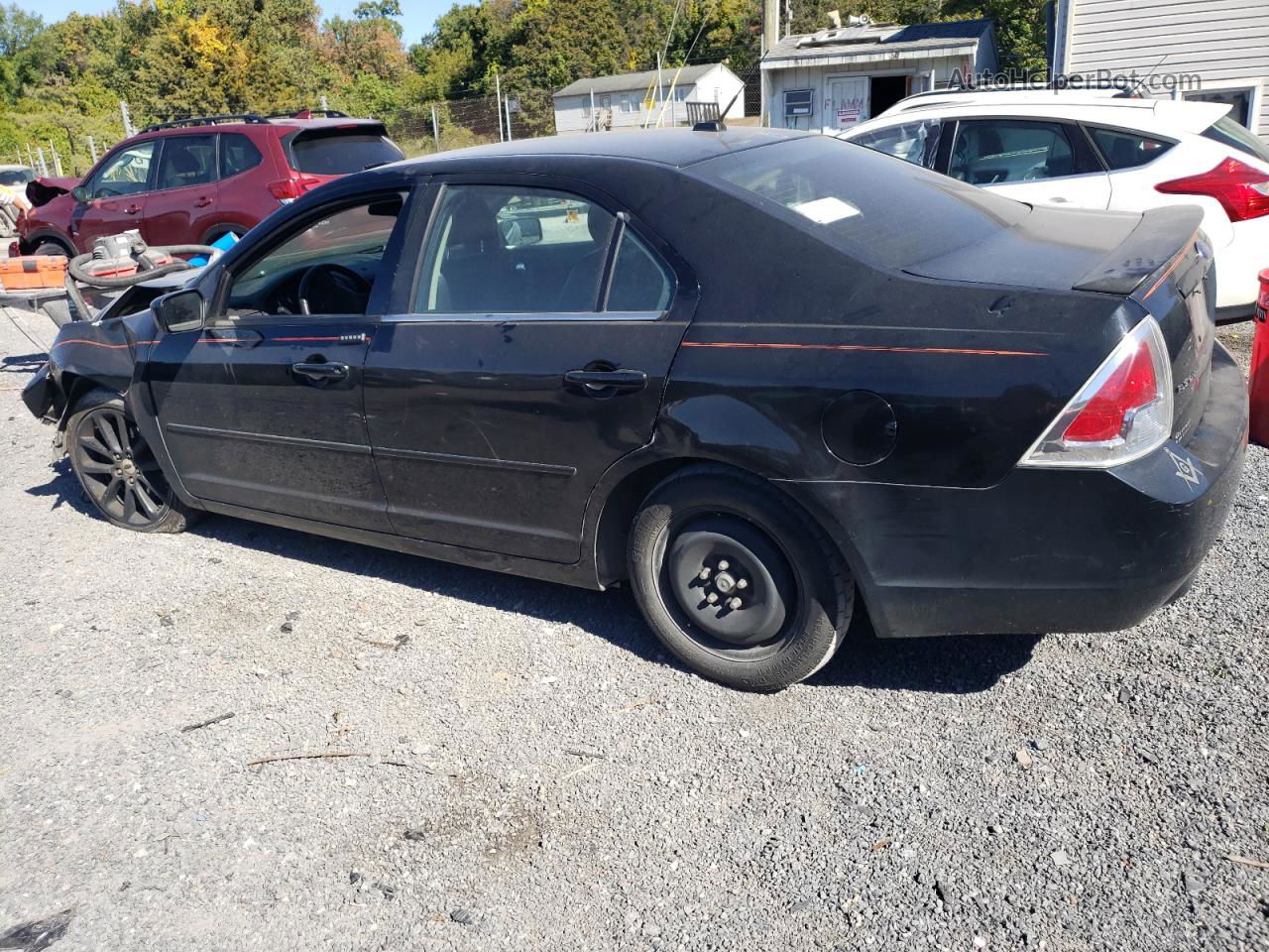 2008 Ford Fusion Se Black vin: 3FAHP07Z08R117467