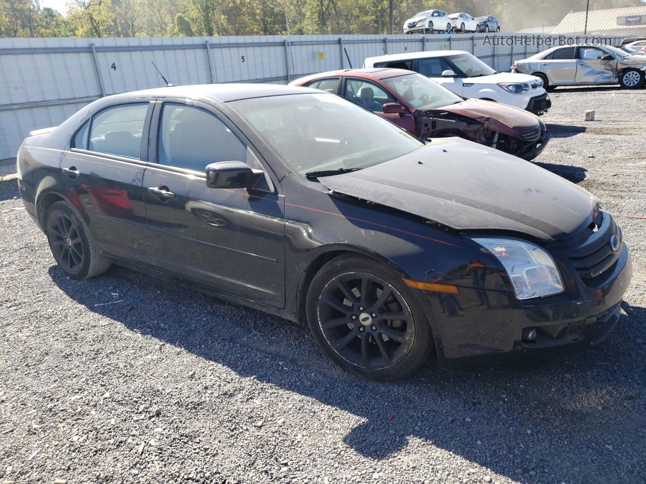 2008 Ford Fusion Se Black vin: 3FAHP07Z08R117467