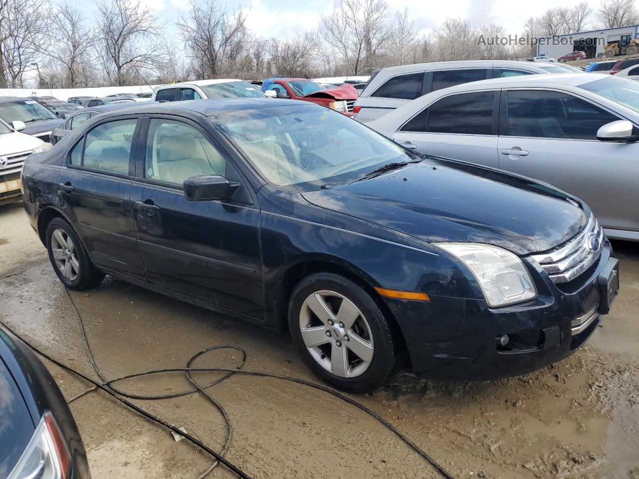 2008 Ford Fusion Se Blue vin: 3FAHP07Z08R132499