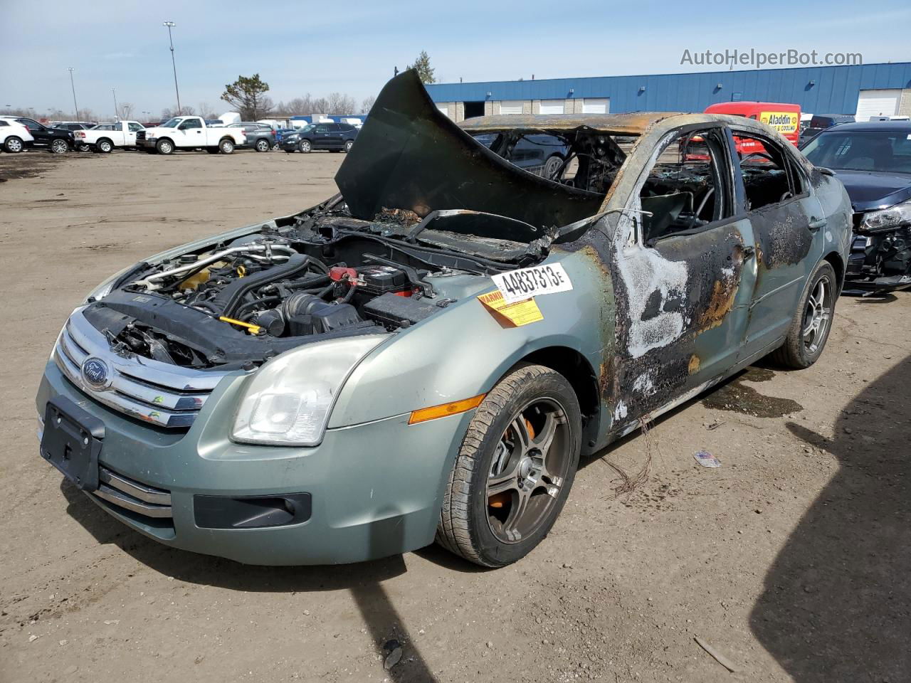 2008 Ford Fusion Se Green vin: 3FAHP07Z08R139095