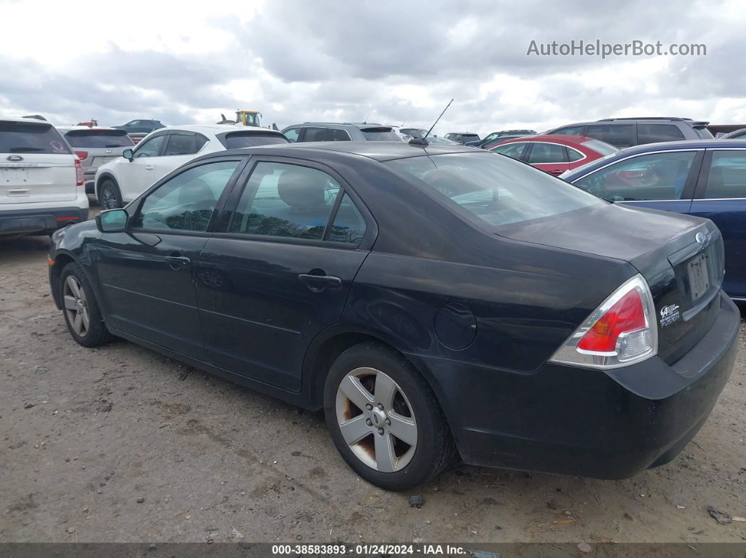 2008 Ford Fusion Se Black vin: 3FAHP07Z08R217391