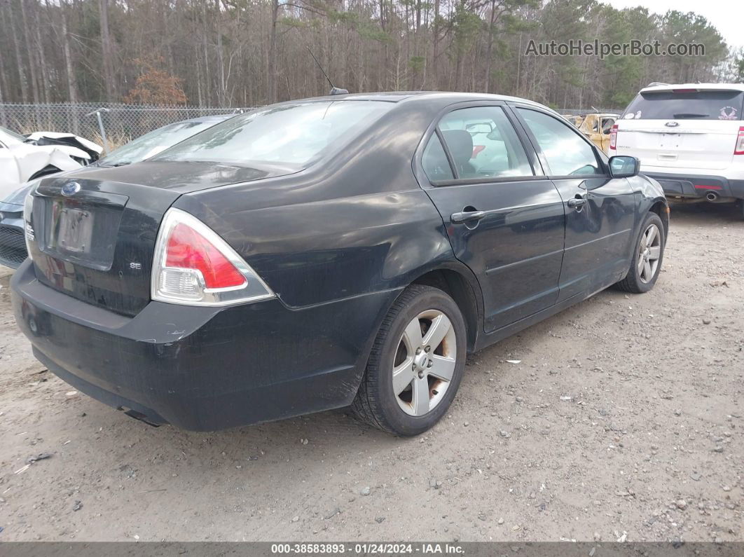 2008 Ford Fusion Se Black vin: 3FAHP07Z08R217391