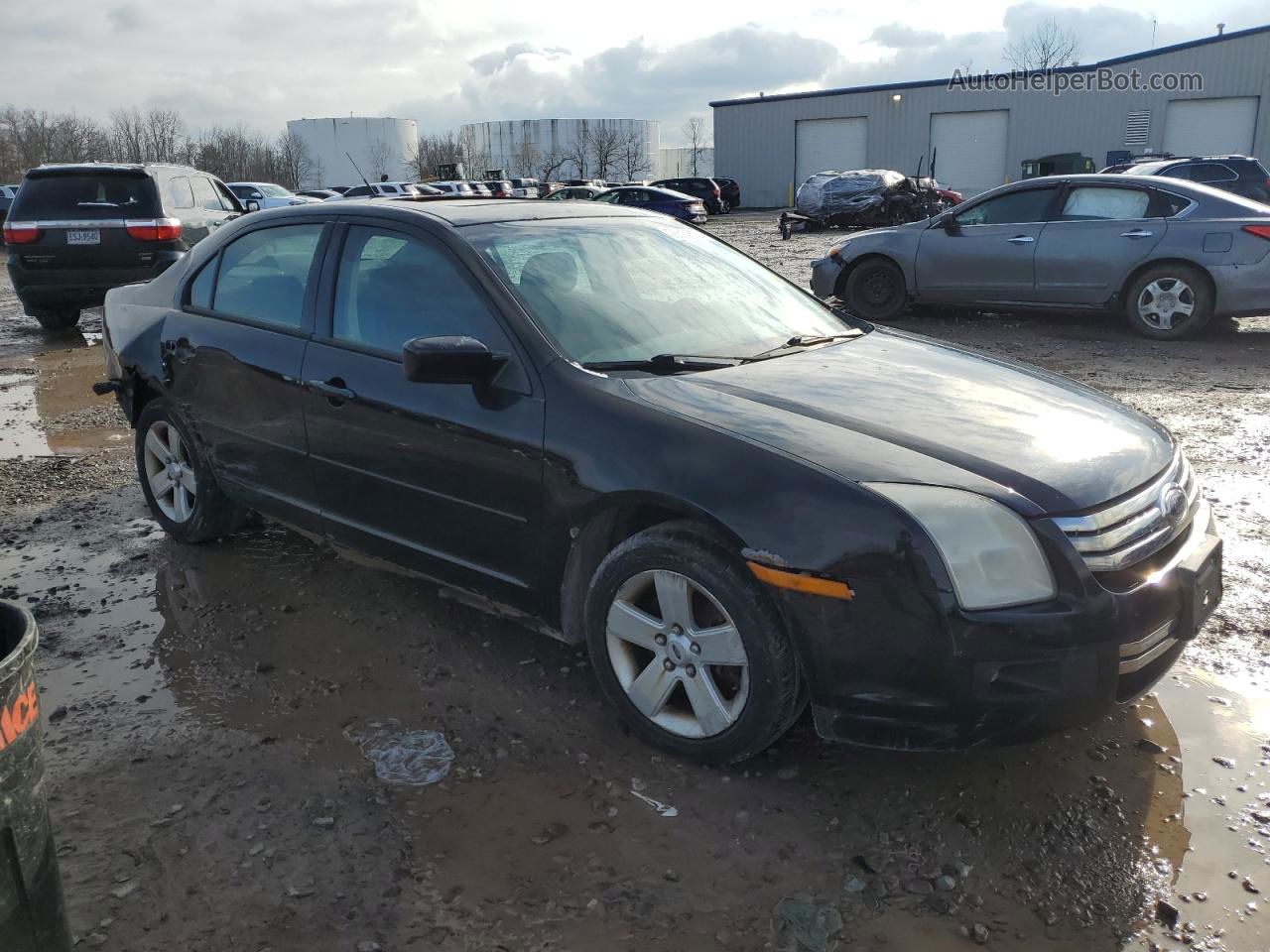 2008 Ford Fusion Se Black vin: 3FAHP07Z18R115114