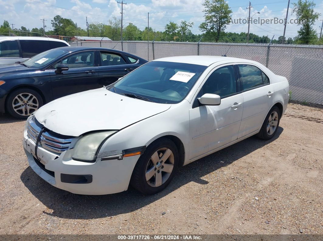 2008 Ford Fusion Se White vin: 3FAHP07Z18R172140