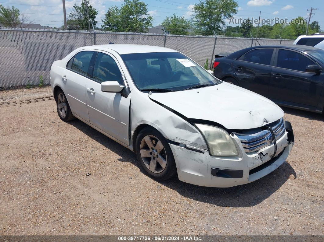 2008 Ford Fusion Se White vin: 3FAHP07Z18R172140