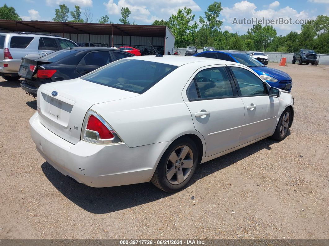 2008 Ford Fusion Se White vin: 3FAHP07Z18R172140