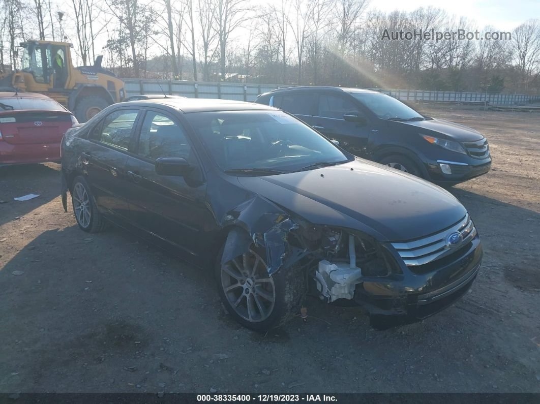 2008 Ford Fusion Se Black vin: 3FAHP07Z18R174387