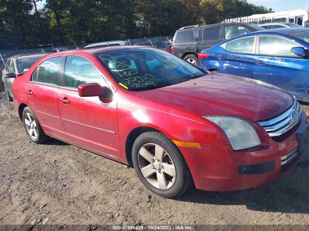 2008 Ford Fusion Se Red vin: 3FAHP07Z18R196308