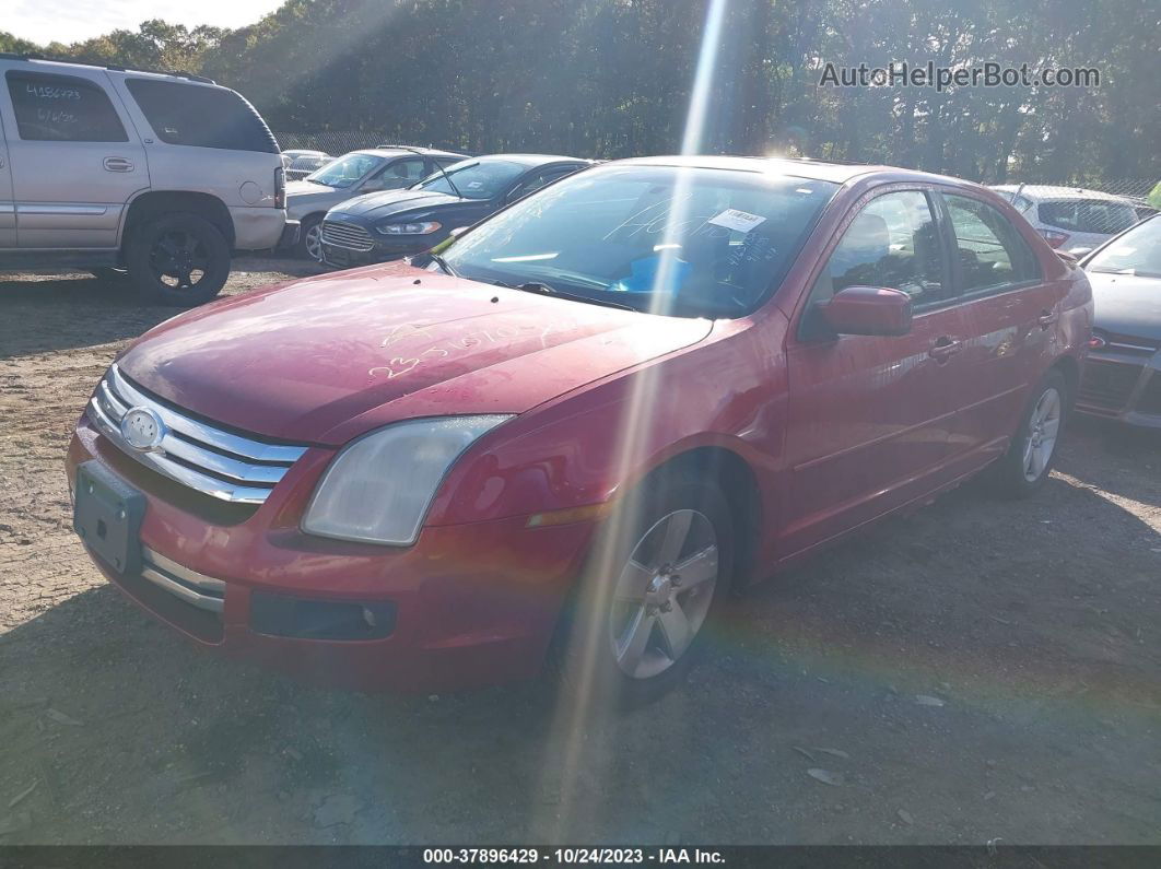 2008 Ford Fusion Se Red vin: 3FAHP07Z18R196308