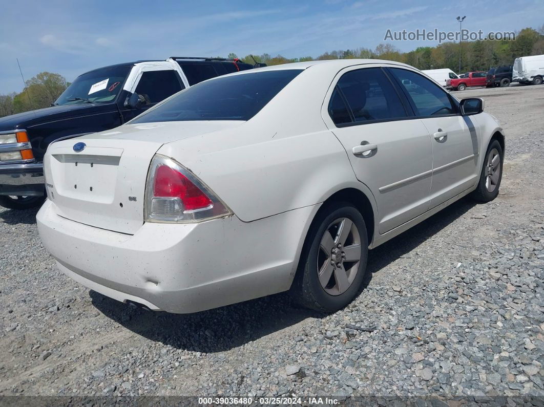 2008 Ford Fusion Se White vin: 3FAHP07Z18R218002