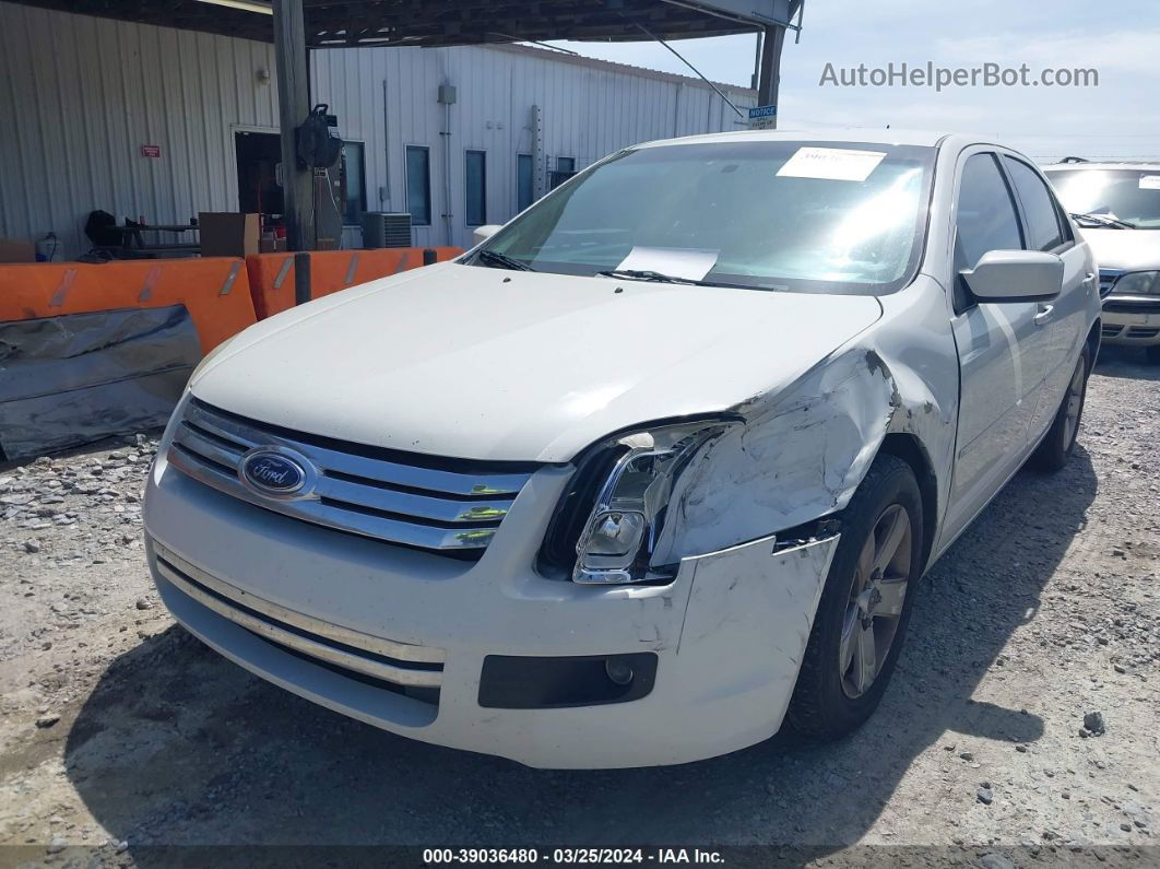 2008 Ford Fusion Se White vin: 3FAHP07Z18R218002