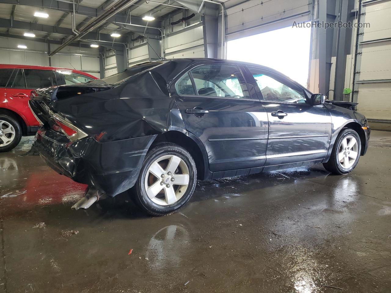 2008 Ford Fusion Se Black vin: 3FAHP07Z18R241246