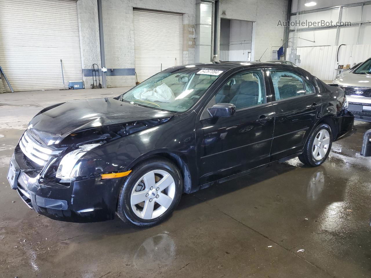 2008 Ford Fusion Se Black vin: 3FAHP07Z18R241246