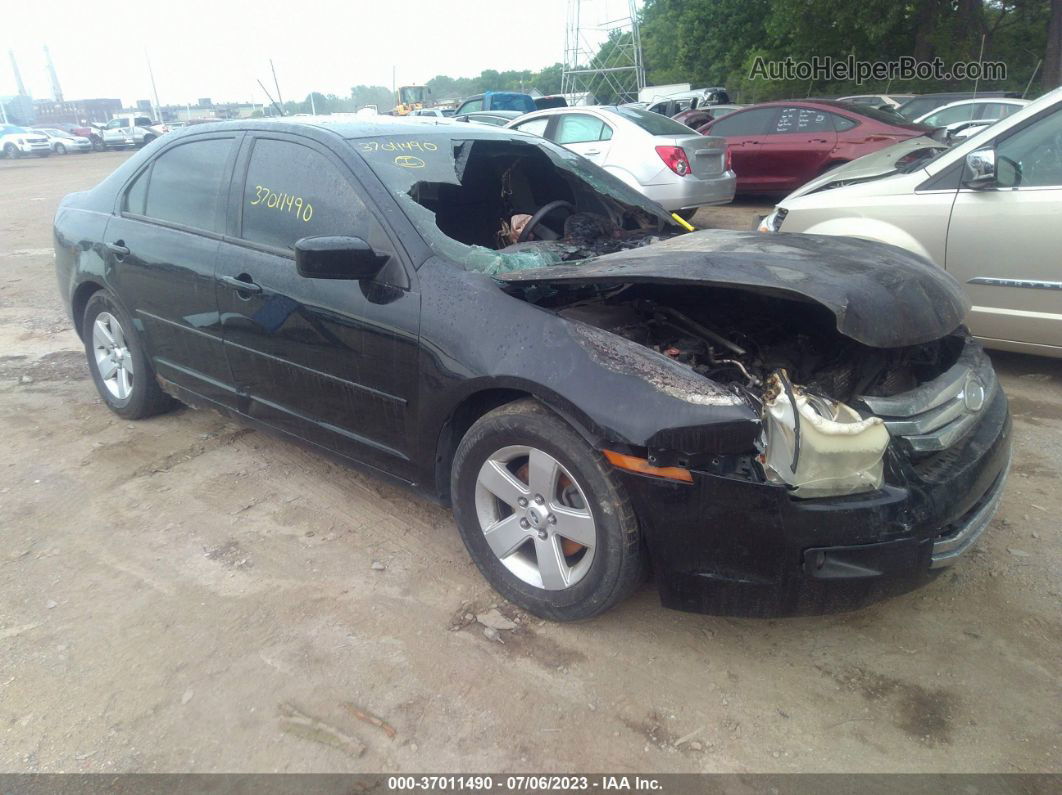 2008 Ford Fusion Se Black vin: 3FAHP07Z18R256118