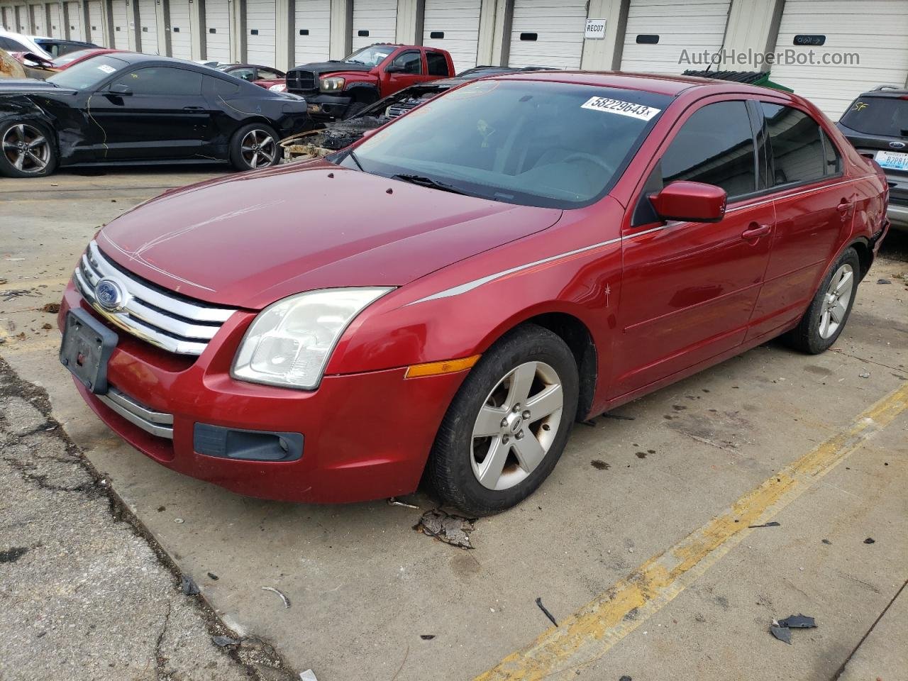 2008 Ford Fusion Se Red vin: 3FAHP07Z18R268978