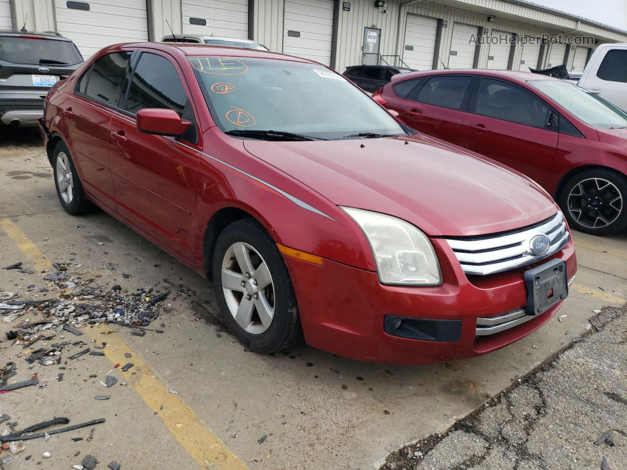 2008 Ford Fusion Se Red vin: 3FAHP07Z18R268978