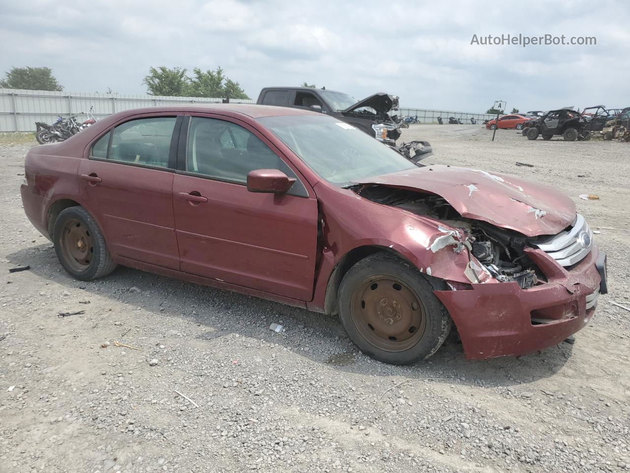 2006 Ford Fusion Se Бордовый vin: 3FAHP07Z26R137636