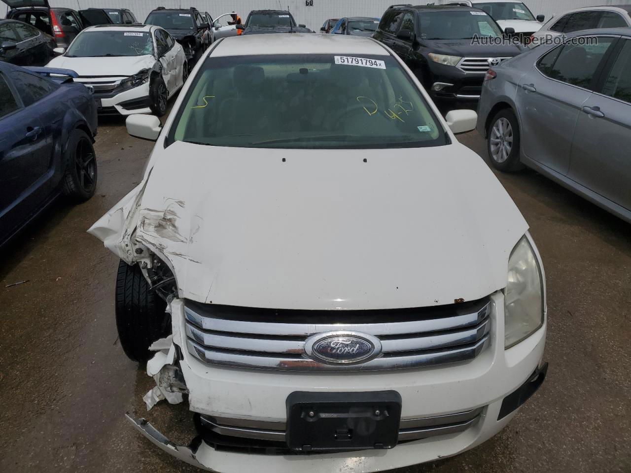 2008 Ford Fusion Se White vin: 3FAHP07Z28R148221