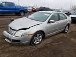 2008 Ford Fusion Se Silver vin: 3FAHP07Z28R161146